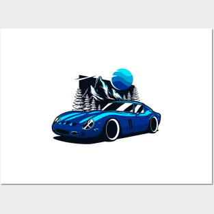 Blue 250 GTO Posters and Art